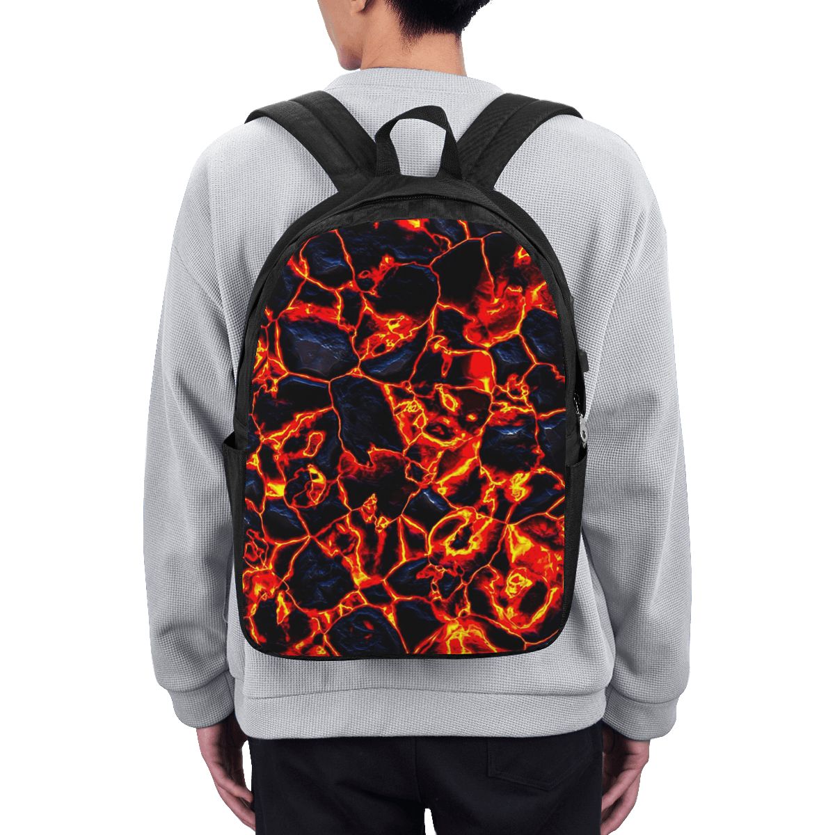 Women Bags For Laptop - Magma Volcano Lava Fire Backpack Travel