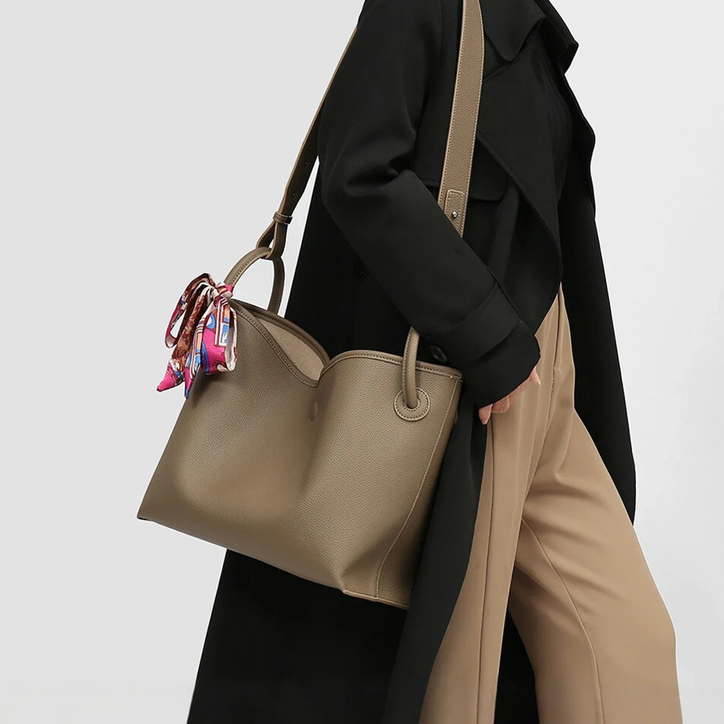 Women Bags Leather - Light Luxury High end Women Tote