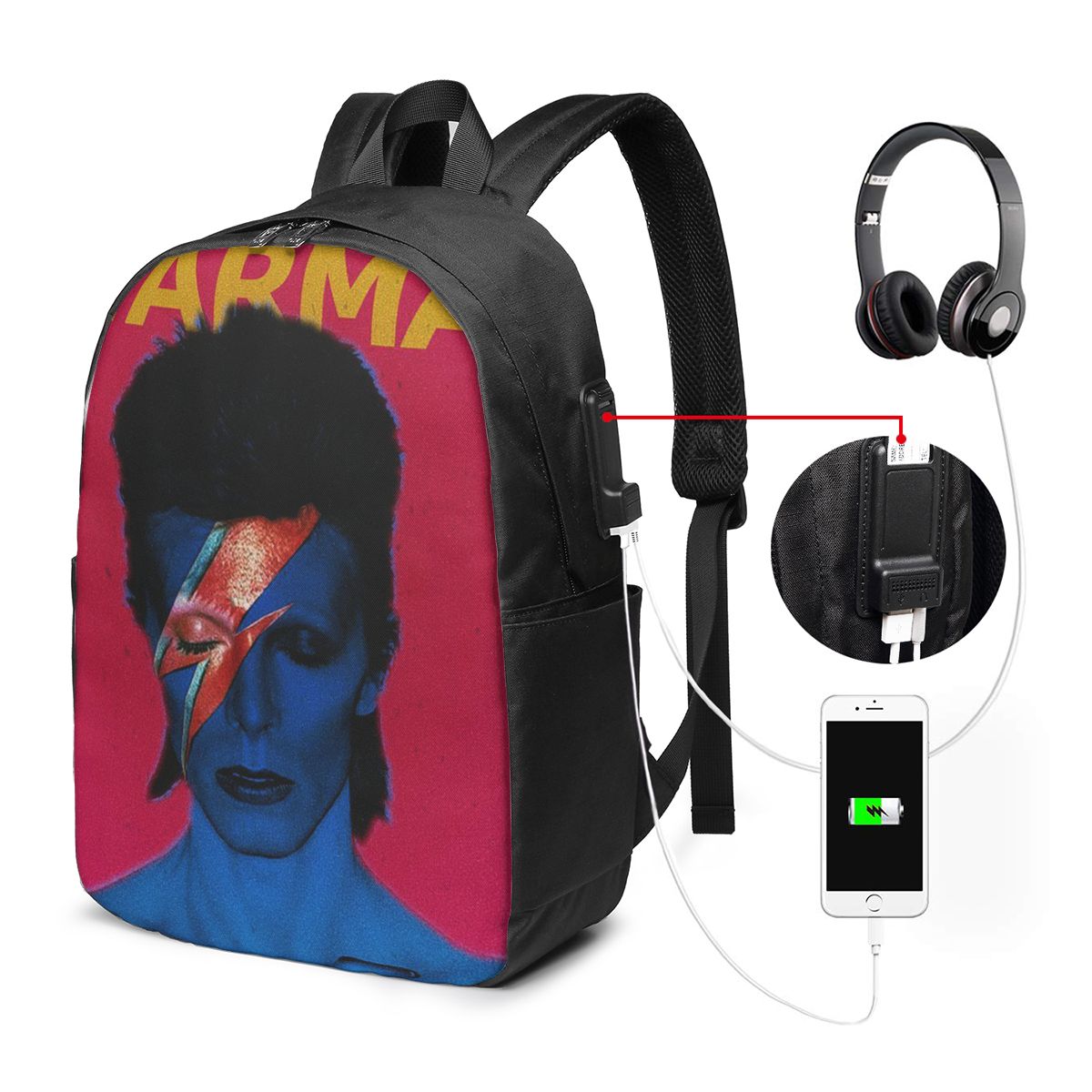 Women Bags For Laptop - Davids Bowied Backpack Travel Notebook Bag