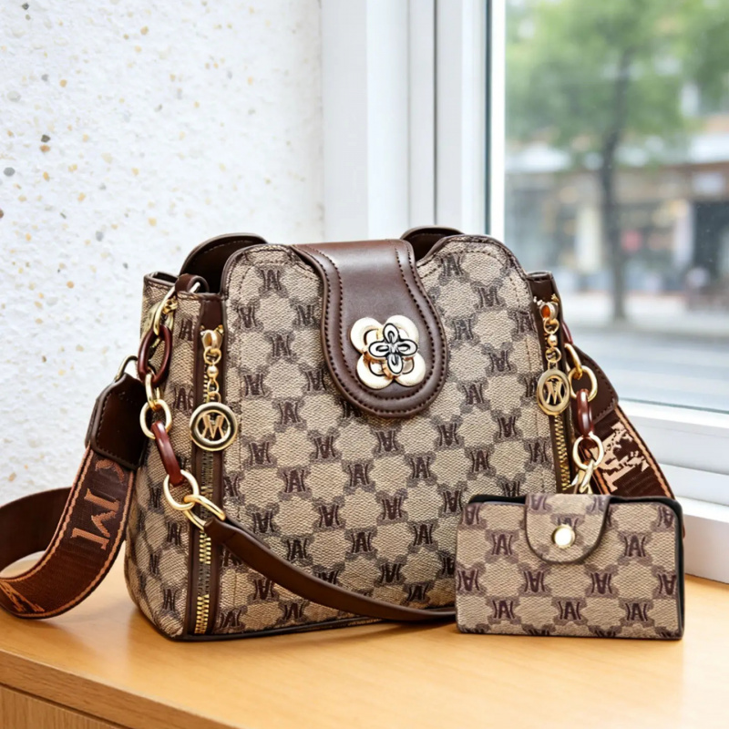 vintage letter printed shoulde - đánh giá và giá Women Bags Daily Use
