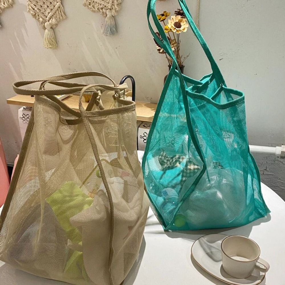 Mesh Shoulder Bag Transparent  - đánh giá và giá Women'S Bags Everyday