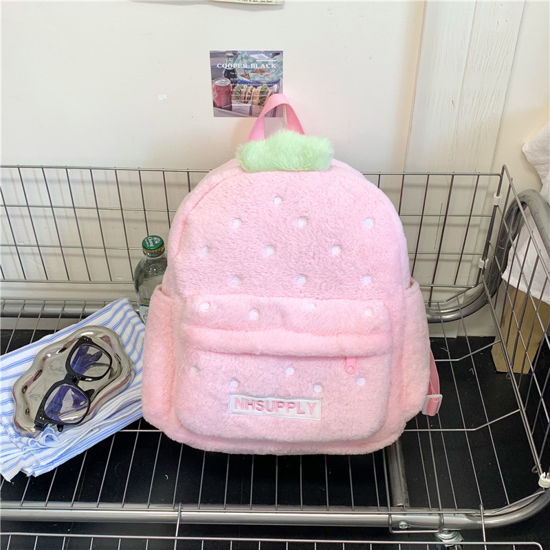 Plush Strawberry Classic Solid - đánh giá và giá Women Bags Sale