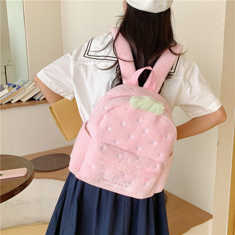 Plush Strawberry Classic Solid - đánh giá và giá Women Bags Sale