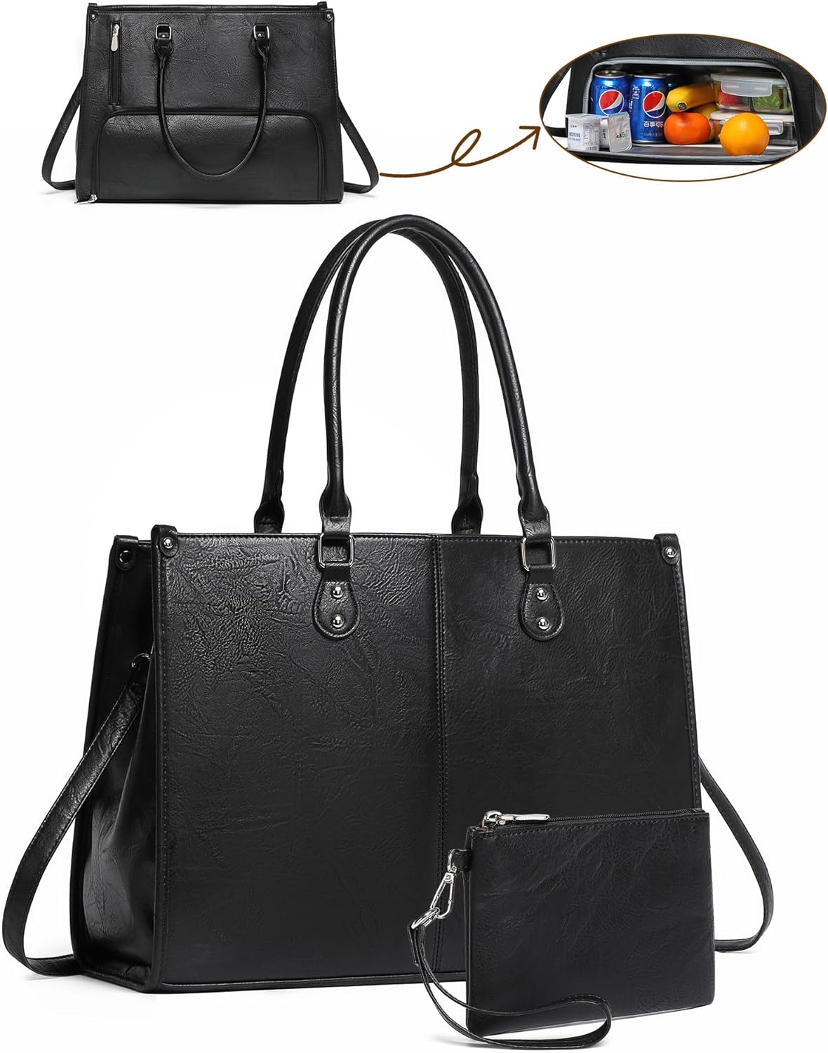 2 in 1 Laptop Tote Bag with In - đánh giá và giá Women Bags With Laptop Compartment