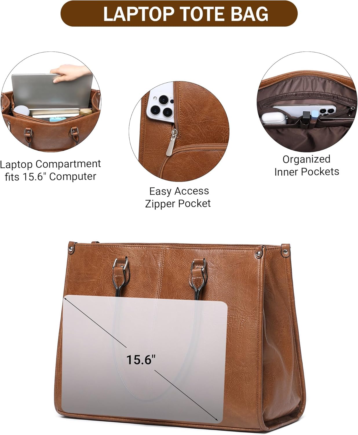 2 in 1 Laptop Tote Bag with In - đánh giá và giá Women Bags With Laptop Compartment
