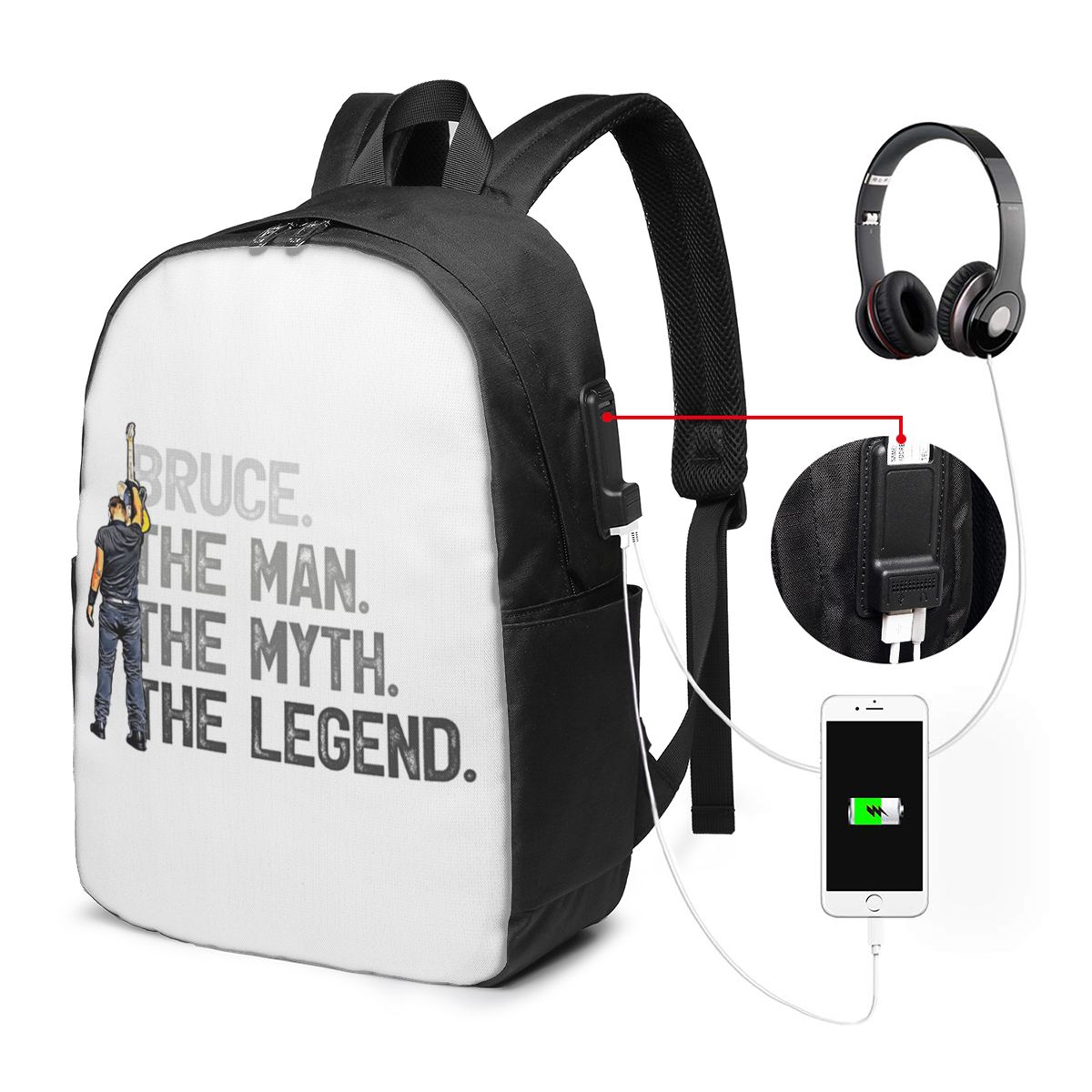 Bruce Springsteen Backpack Tra - đánh giá và giá Women Bags For Laptop