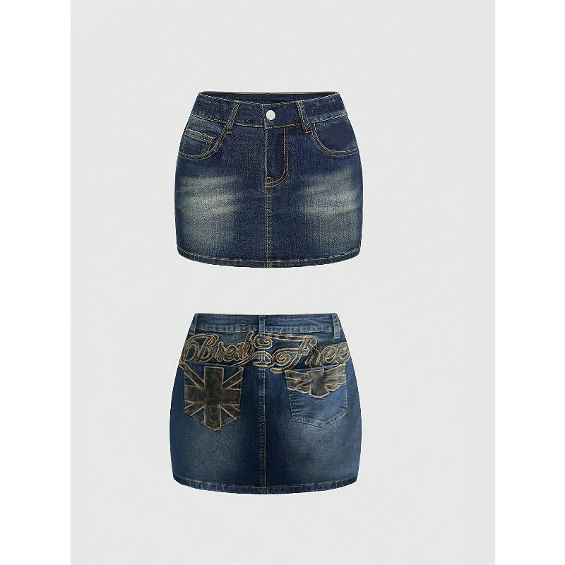 Summer Denim Retro Short Skirt - đánh giá và giá Women Bags Mini
