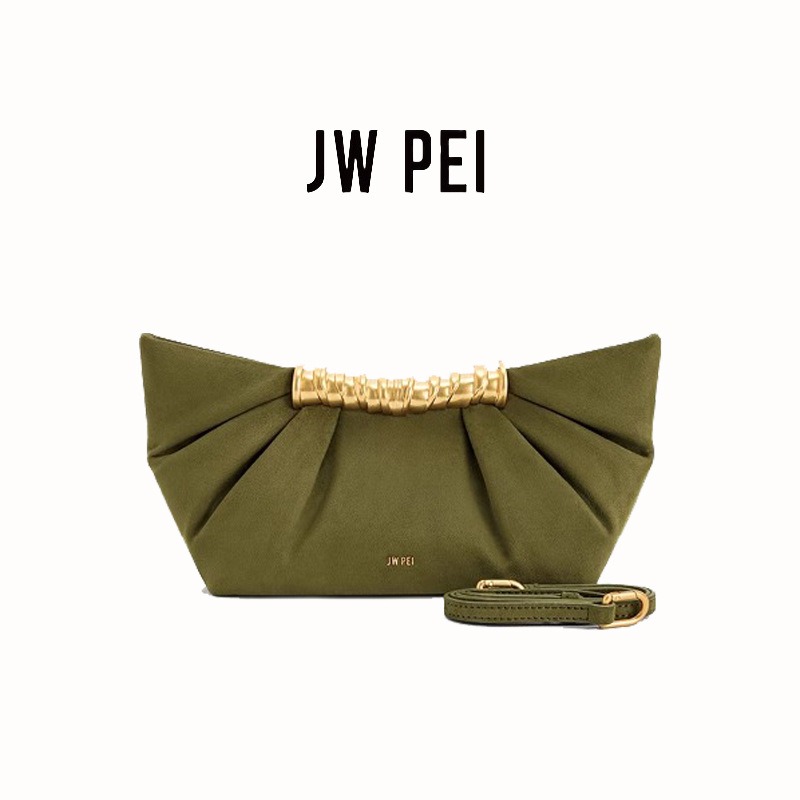 JW PEI Leia Pleated Clutch Met - đánh giá và giá Women Bags Jw Pei