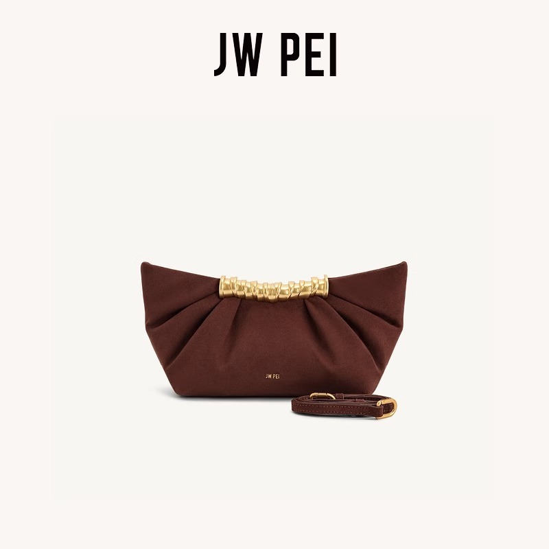 JW PEI Leia Pleated Clutch Met - đánh giá và giá Women Bags Jw Pei
