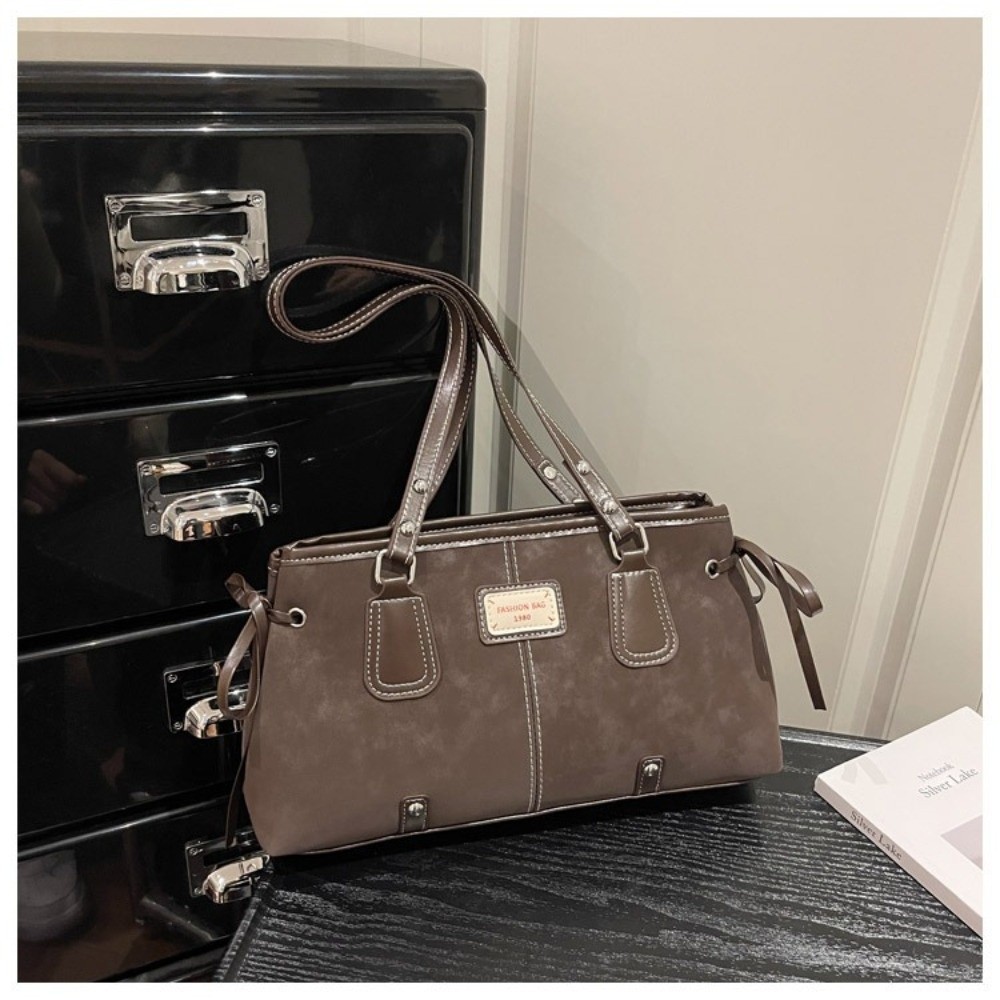 Minimalist Faux Leather Tote B - đánh giá và giá Top Handle Structured