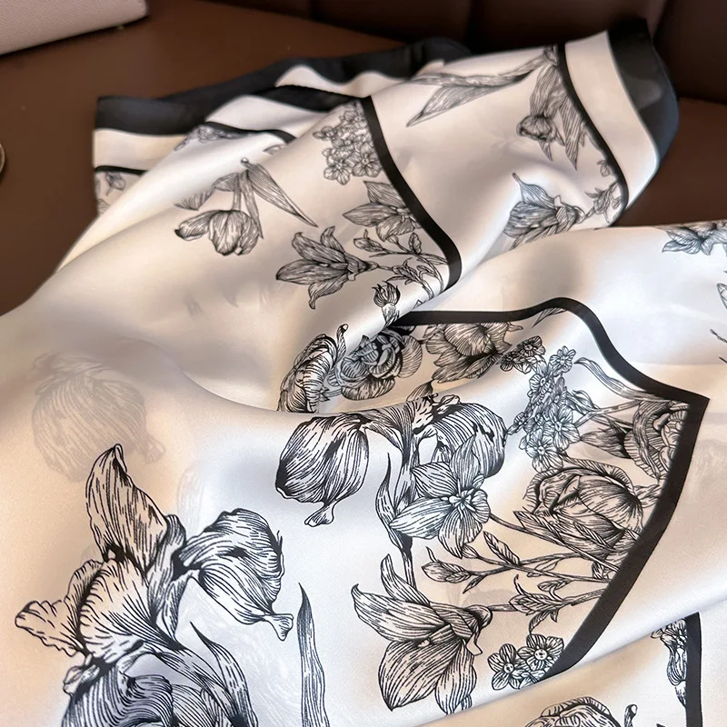 70*70cm Luxury Floral Print Si - đánh giá và giá Women Bags Online