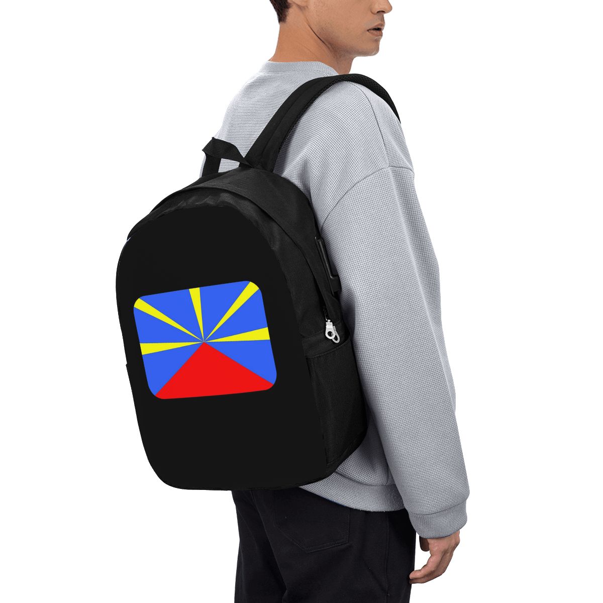 974 Reunion Island Flag Backpa - đánh giá và giá Women Bags For Laptop