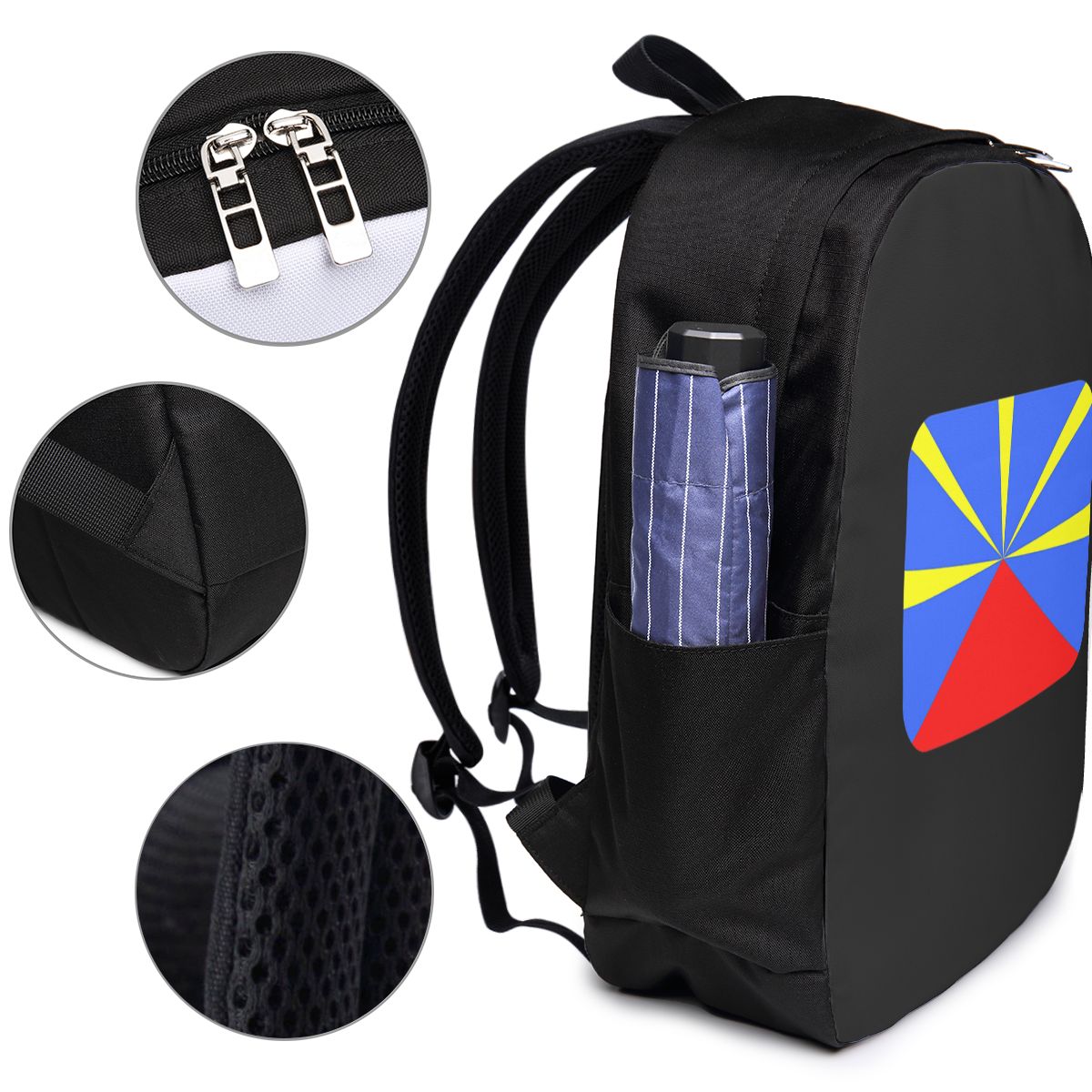 974 Reunion Island Flag Backpa - đánh giá và giá Women Bags For Laptop