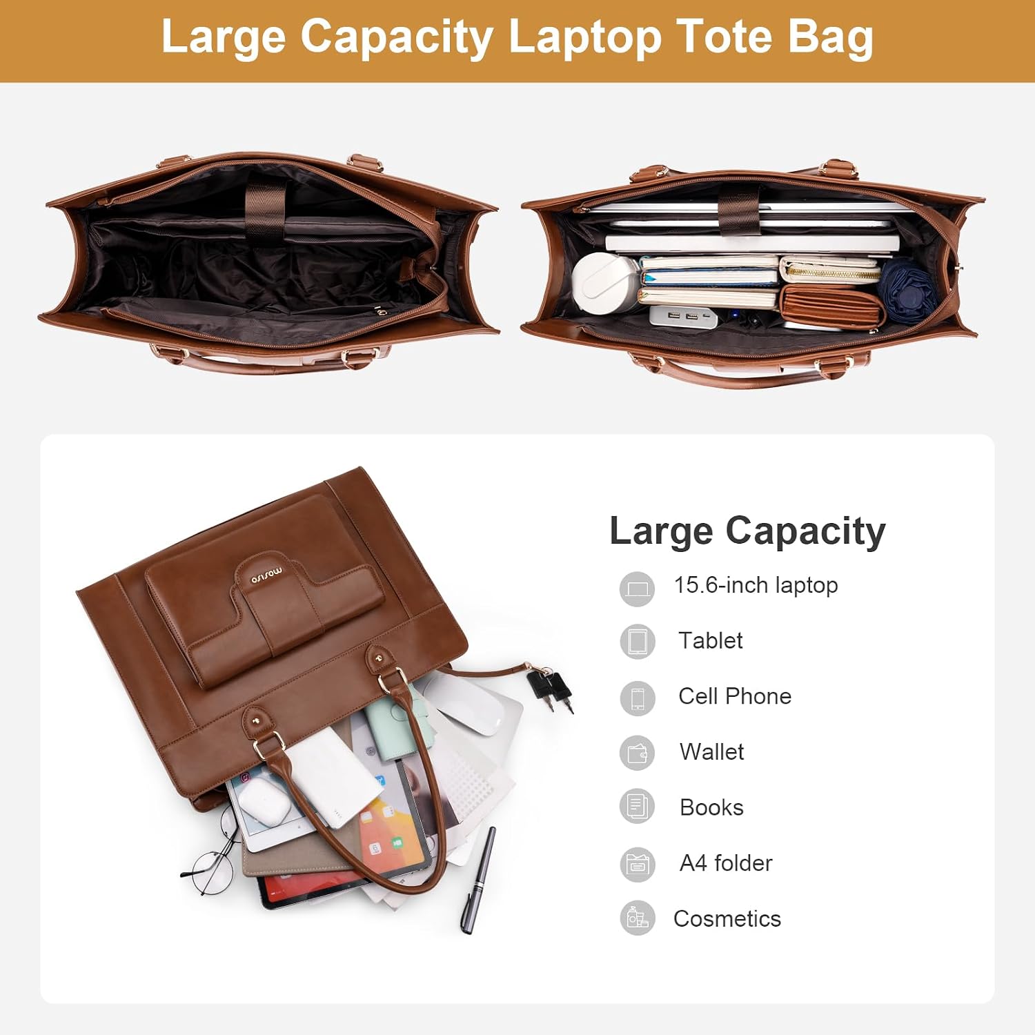 MOSISO Laptop Tote Bag for Wom - đánh giá và giá Women Bags With Laptop Compartment