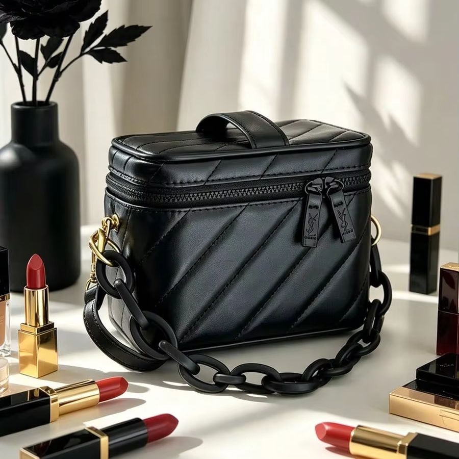 YSL Black Chevron Leather Squa - đánh giá và giá Women'S Ysl Bags Crossbody