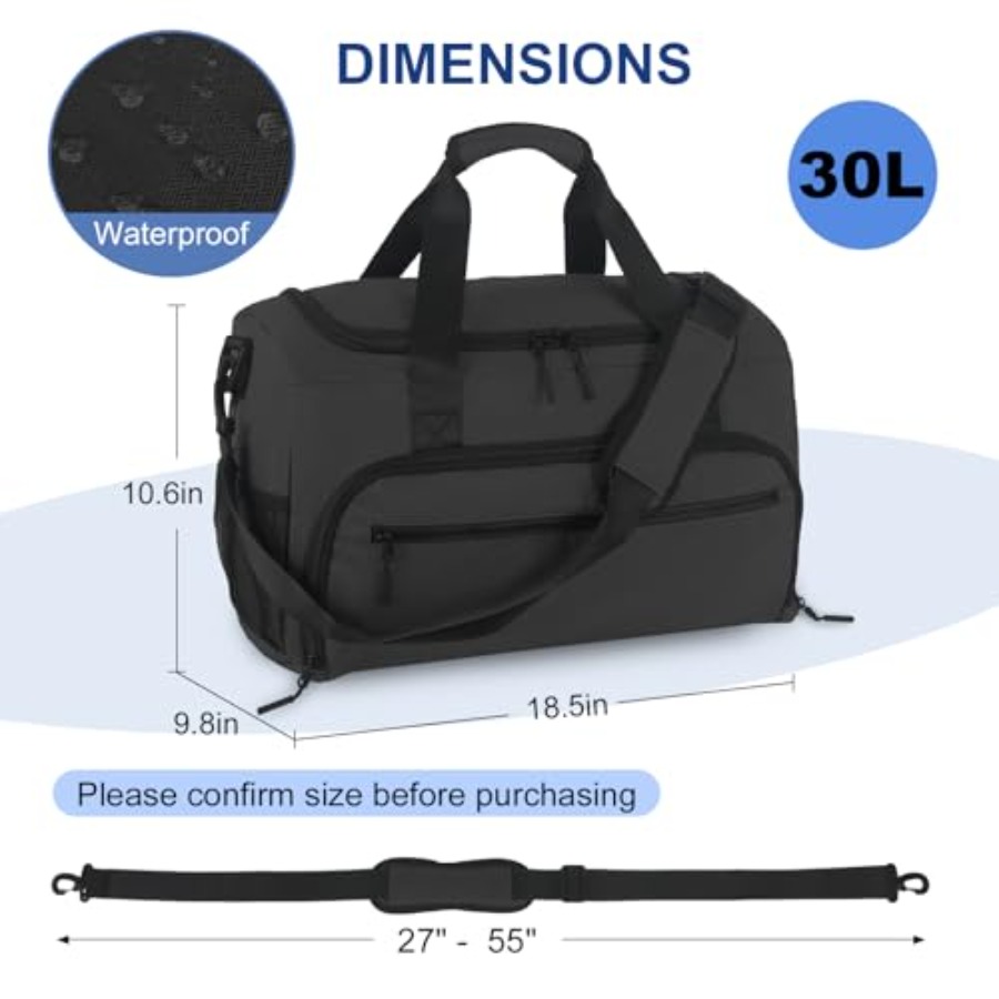 Gym Bag for Men Women, Sports  - đánh giá và giá Women Bags Leather
