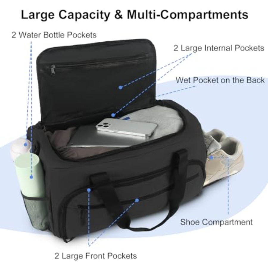Gym Bag for Men Women, Sports  - đánh giá và giá Women Bags Leather