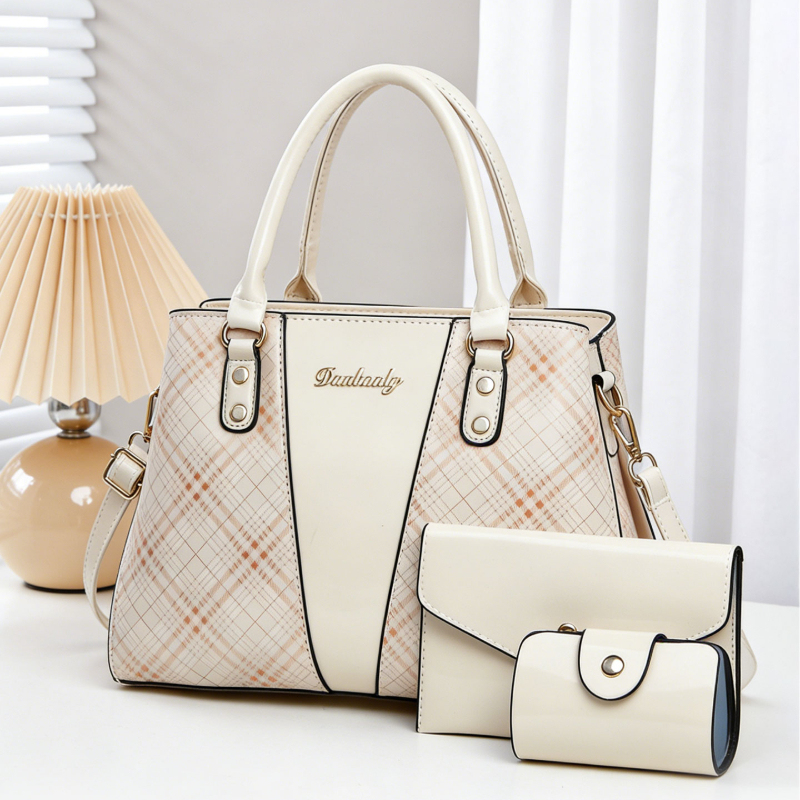 3-piece Women's Bag Set with P - đánh giá và giá Women Bags Leather