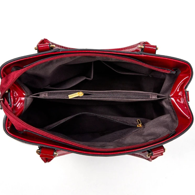 3-piece Women's Bag Set with P - đánh giá và giá Women Bags Leather