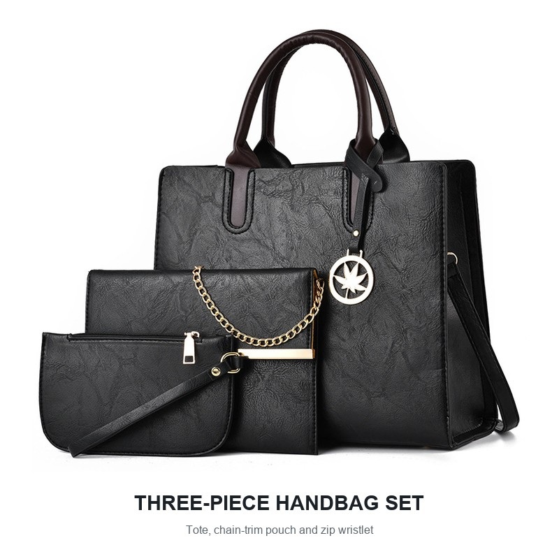 Women's 3 Piece Handbag Set La - đánh giá và giá Top Handle Structured
