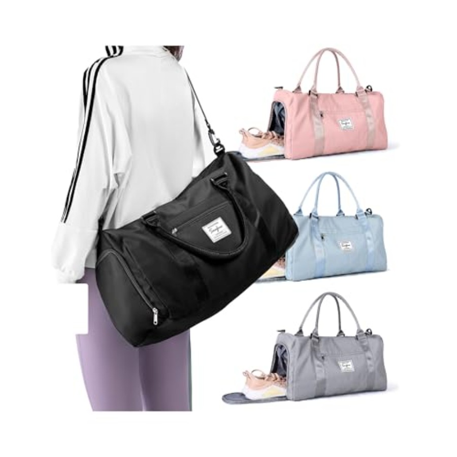 Small Black Sports Gym Duffel  - đánh giá và giá Women Bags Leather