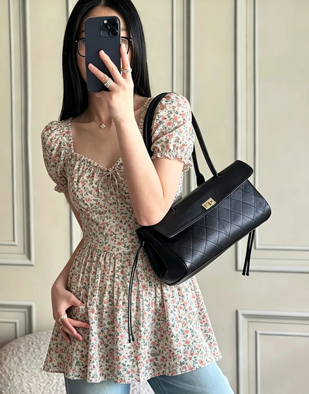 CLAREGQI  2026 New Genuine Lea - đánh giá và giá Top Handle Structured