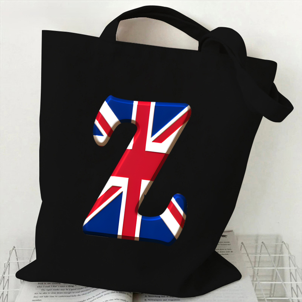 A-Z 26 Letter Canvas Tote Bag  - đánh giá và giá Women Bags Uk