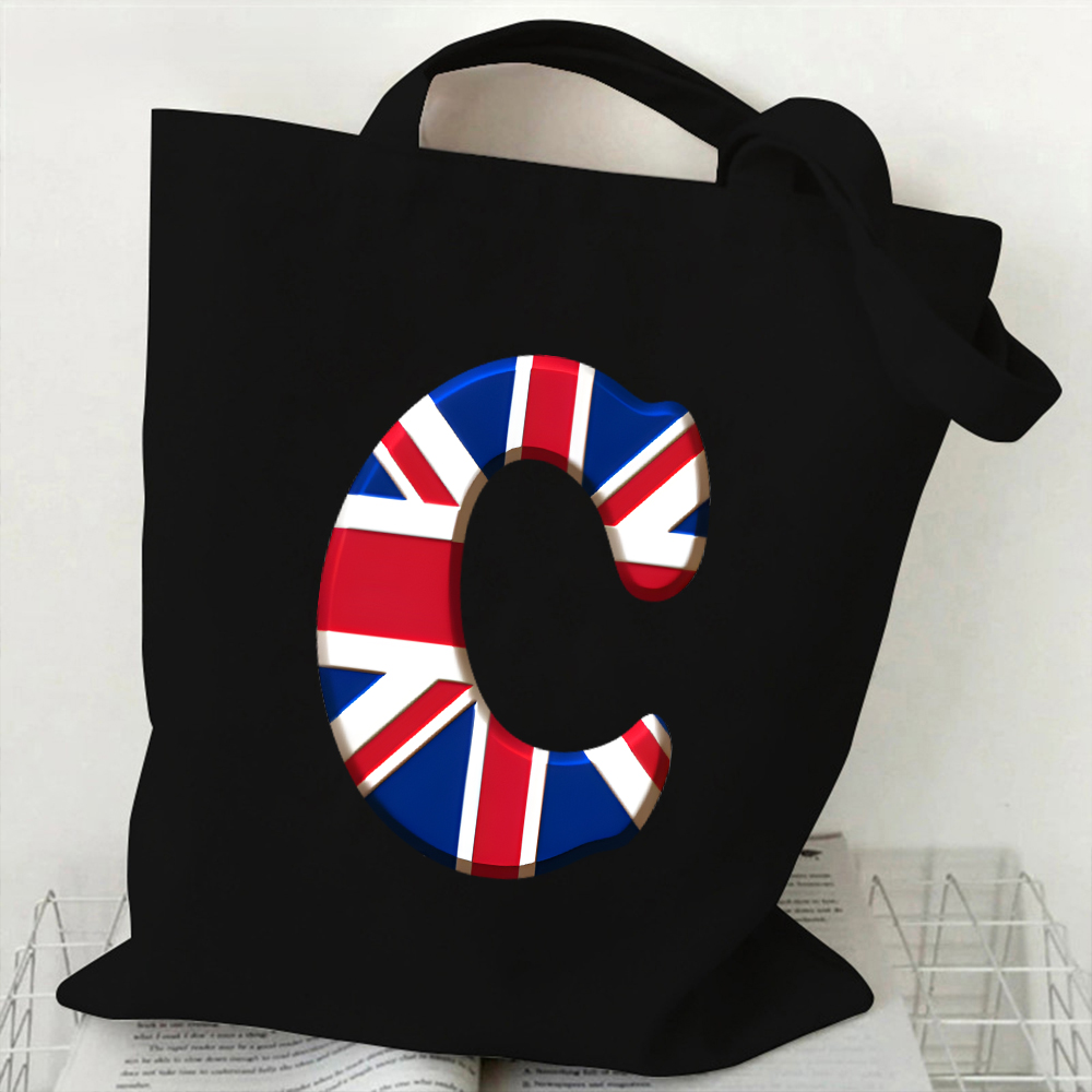A-Z 26 Letter Canvas Tote Bag  - đánh giá và giá Women Bags Uk