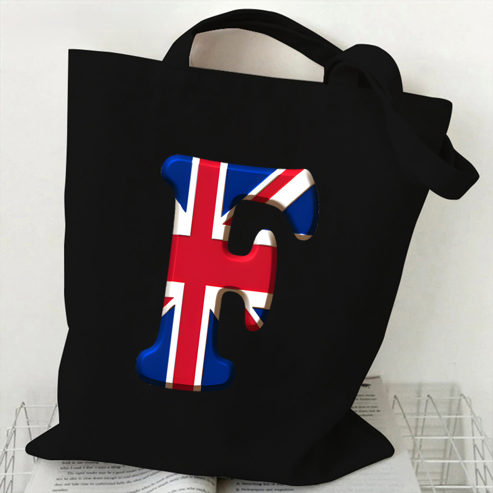 A-Z 26 Letter Canvas Tote Bag  - đánh giá và giá Women Bags Uk